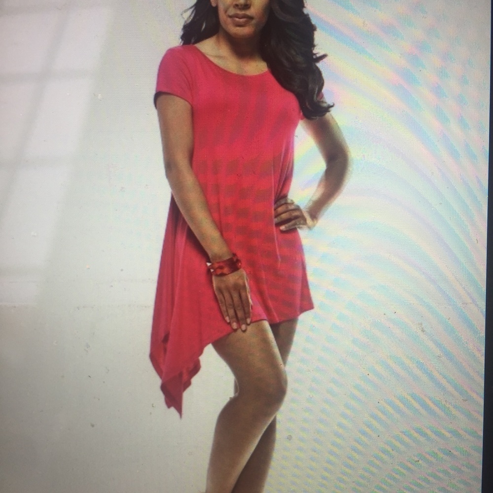 NWT Rapz Asymmetrical pink top